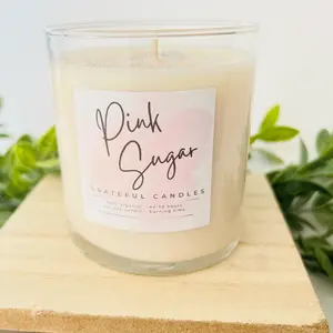 Pink sugar candle Decor Fragrance