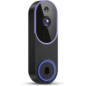 720P Indoor/Outdoor    Doorbell  Camera, Night Vision, Motion Detection, Cloud Storage, 2-Way Audio,  & Business  , 2.4GHz (Excluding Receiver)