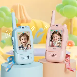 2 Pack Kids Video Walkie Talkies - Durable Long Range Toys with Camera & Clear Sound, Ideal for 3-12 Year Olds, Vibrant Fun Colors