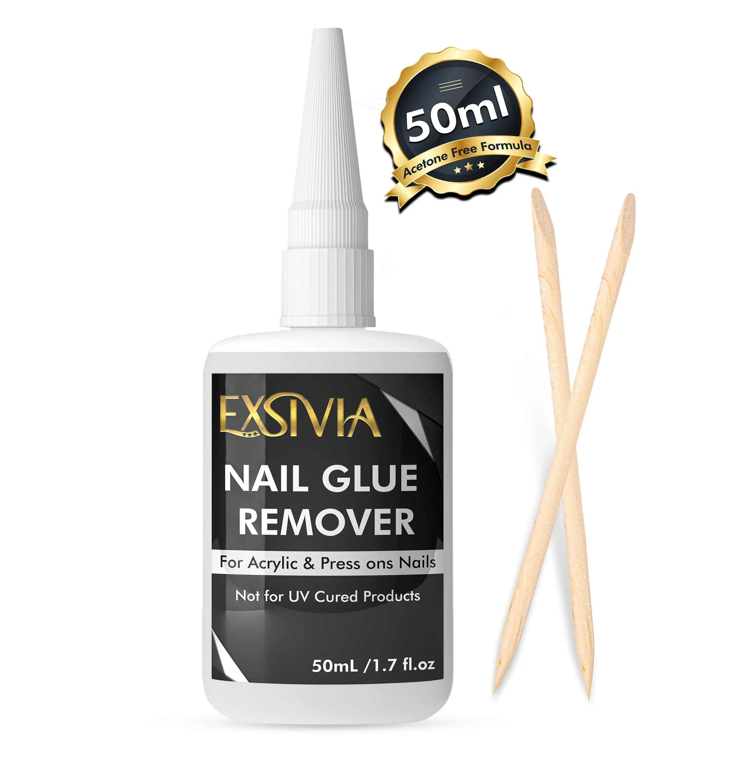 Nail Remover for Press On Nails, Acrylic Nails & Glue On Nails - 50mL Non-Acetone, Gentle & Odorless Debonder Serum . 50ml Polish Manicure