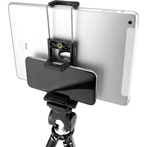 2 in 1 Universal Tablet Tripod Mount and Universal Smartphone Mount Holder for All Smartphones and Tablets with eCostconnection Microfiber Cloth