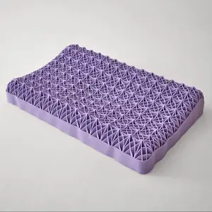 TPE Elastic Pillow, 100% Elastic Grid, Breathable Mesh Cover, Oversized Cool Ergonomic Design for Summer Travel, Neck & Shoulder Pain Relief, All-Season Comfort, Washable, TikTok #SpringTok Sleep Essential