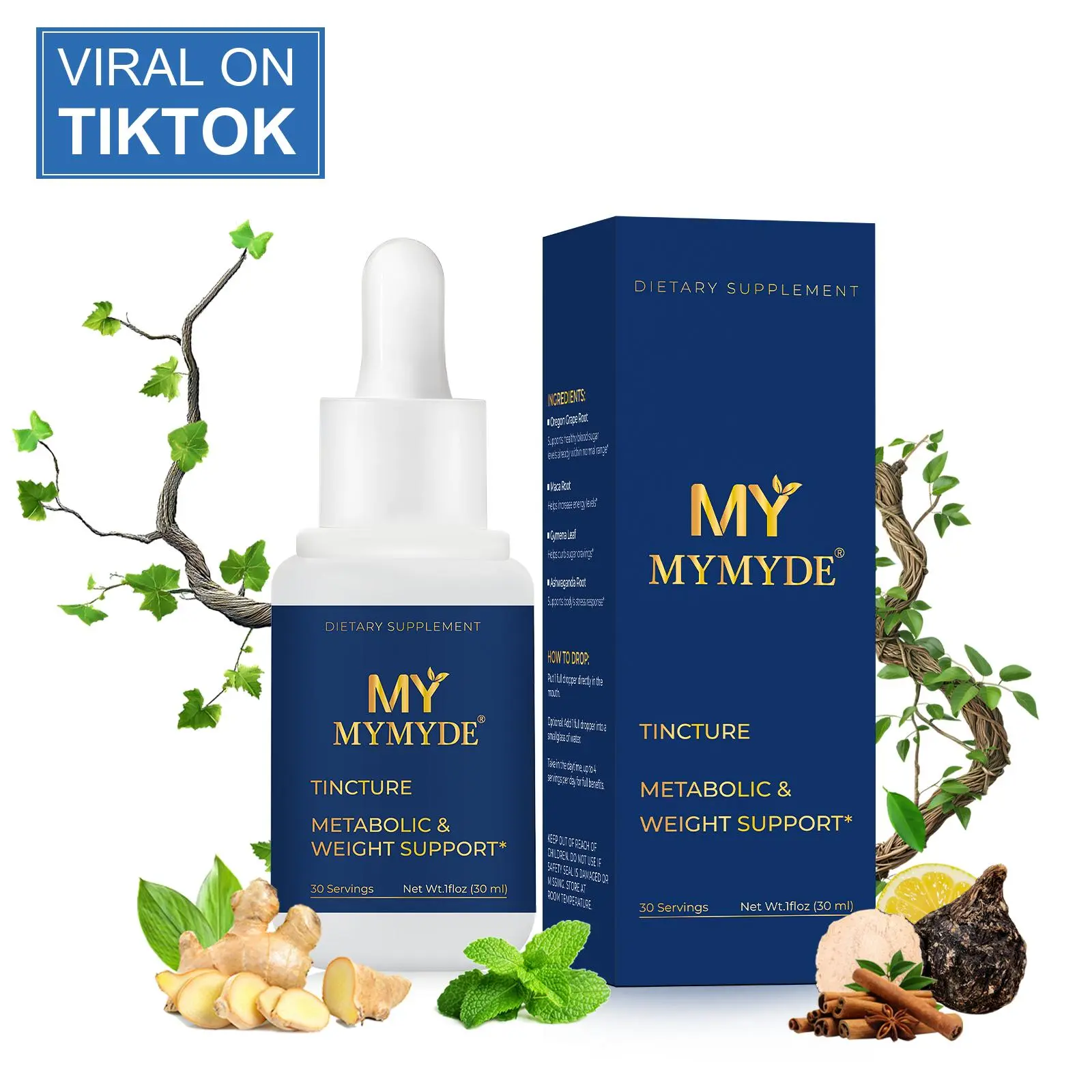 Gotas MYMYDE | Suplemento natural para metabolismo (30 porciones)