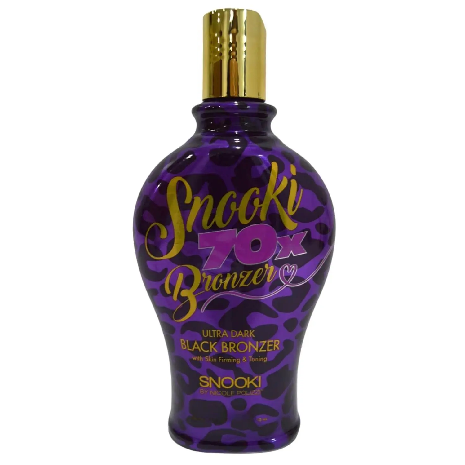 Supre Snooki Ultra Dark 70X Black Bronzer Tanning Lotion 12 oz with Aloe Vera, Black Walnut, Henna & DHA, Paraben & Gluten Free, HyperDark Tanning Technology