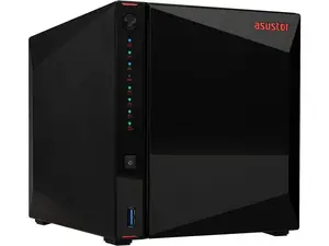 Asustor Nimbustor 4 Gen2  AS5404T 4 Bay NAS, Quad-Core 2.0GHz CPU, Dual 2.5GbE Ports, 4GB DDR4, Four M.2 SSD Slots (Diskless)