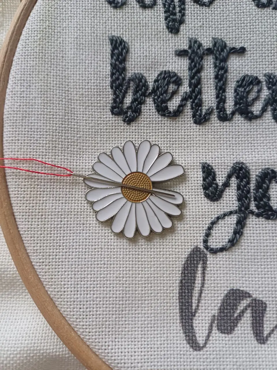 Chamomile Magnetic Needle Minder by Wizardi F07M10-4 Chamomile
