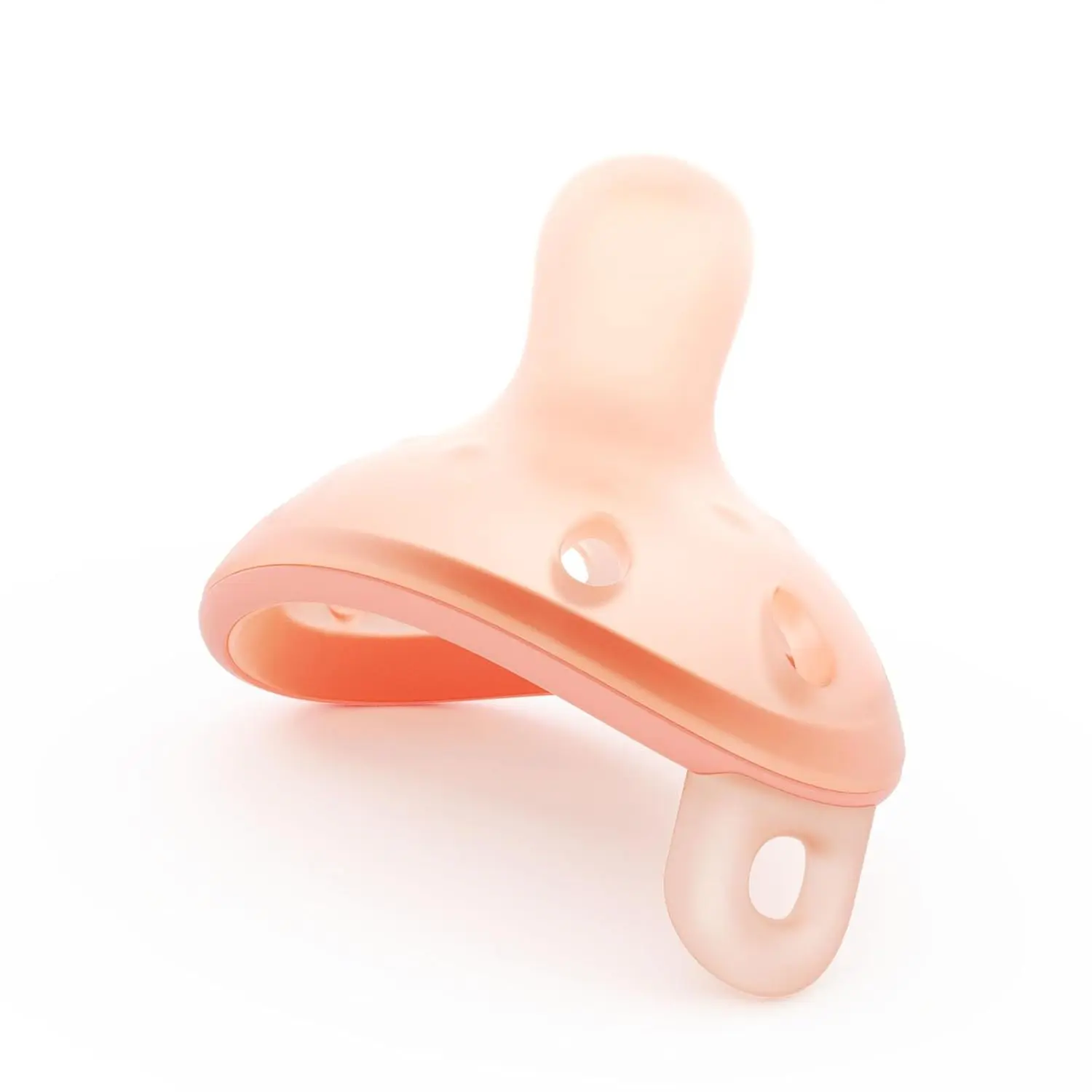 Baby Pacifiers for 0-6 Months, BPA-Free Soft Silicone Newborn Fit Soothers, 1-Piece Breast-Like Design for Breastfed Infants Comfort