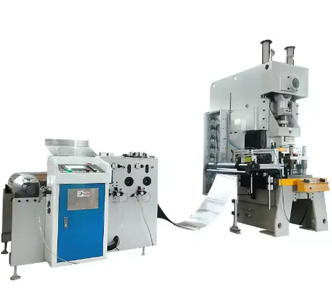 High Intensity Fully Automatic CNC Metal Rectangular Aluminium Foil Container Making Line - Factory Direct Stamping Press with Hydraulic Brakes, Punching Machine, Feeder, Mold, Collector, Baler, Manual