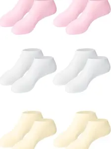 6 Pairs Silicone Socks for Dry Cracked Feet Women,Moisturizing Foot Mask Exfoliating Silicone Socks,Foot Spa Gel Socks for Cracked Heels,Softening Rough Skin and After Pedicure Care