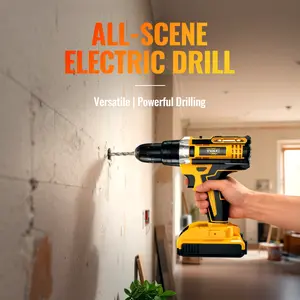 Yunxi (21V) Wireless Charging Drill Tool Set drill bit set drill machine 1.5Ah Lithium-Ion Battery & Charger, Portable Multifunctional DIY Household Tool Kit