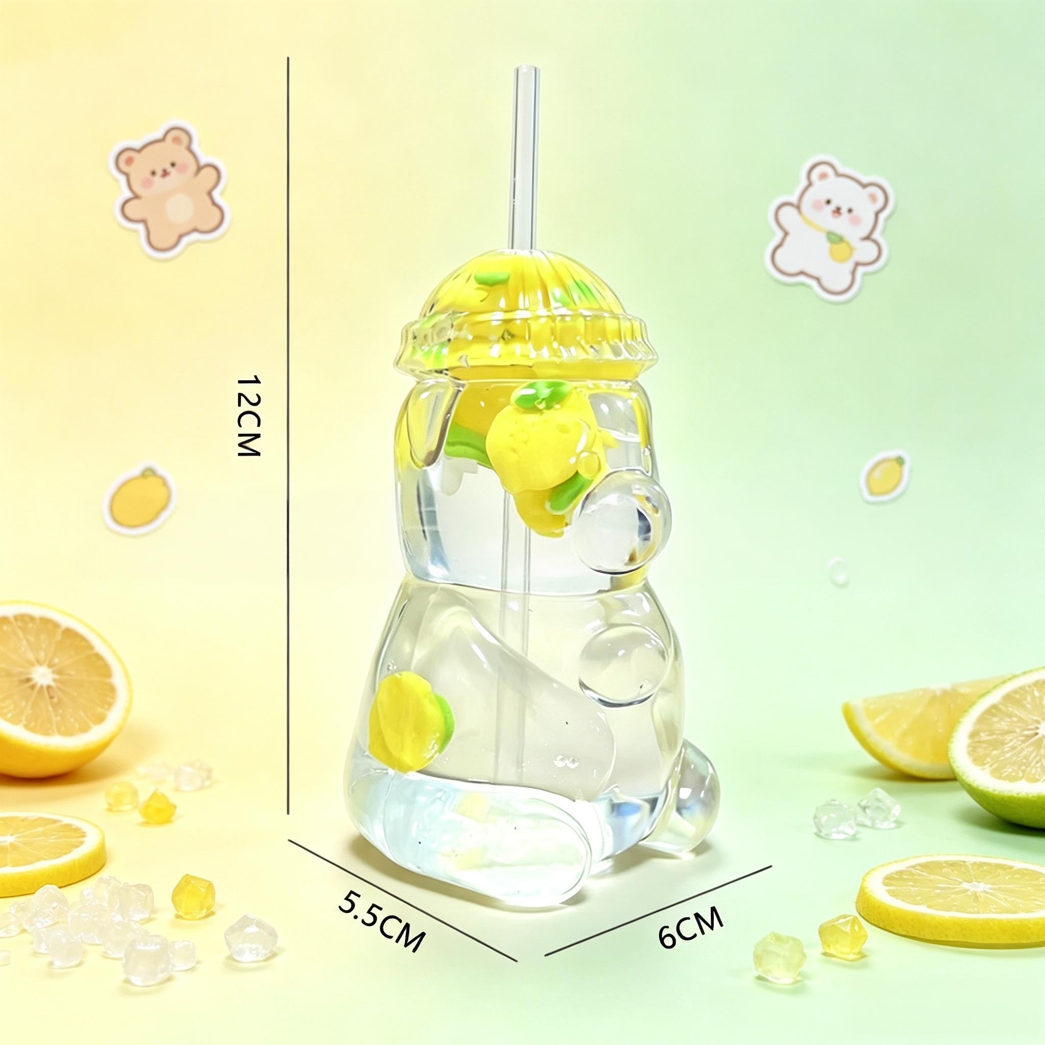 Soft Bear Cup Squishies Fruit Beads Inside Handmade Cute Stress Ball for Gifts