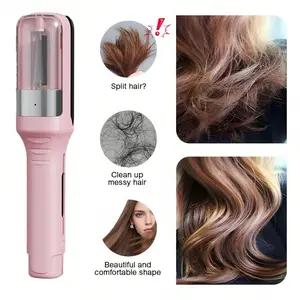 NEW Automatic Split End Trimmer for Dry & Wet Hair - Massive Moisture Retention, High-Quality Negative Ions, Smooth, Prevents Split Ends, Gentle on Brittle Hair, Ergonomic Design, Compact Size for Men & Women, Ergonomic Hair Trimmer | Sleek Modern Trimmer