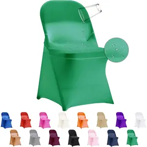 36 count  Stretch Spandex Folding Chair Covers, Dining Room Chair Slipcovers Protector for Wedding, Banquet, Party, Holidays, Celebration and Decoration()