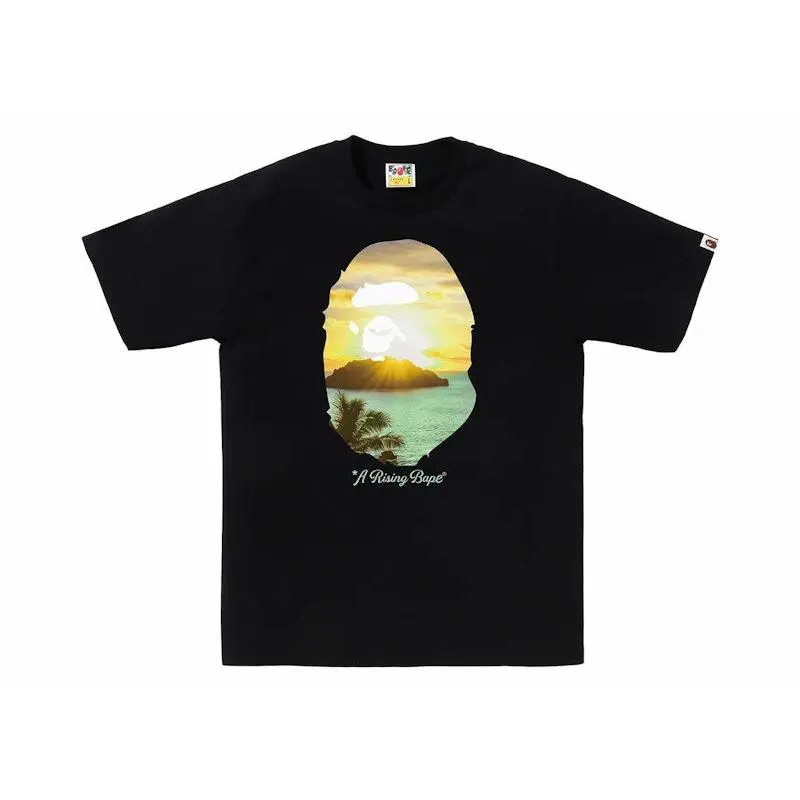 BAPE A Rising Bape Photo Tee Black (men) by StockX