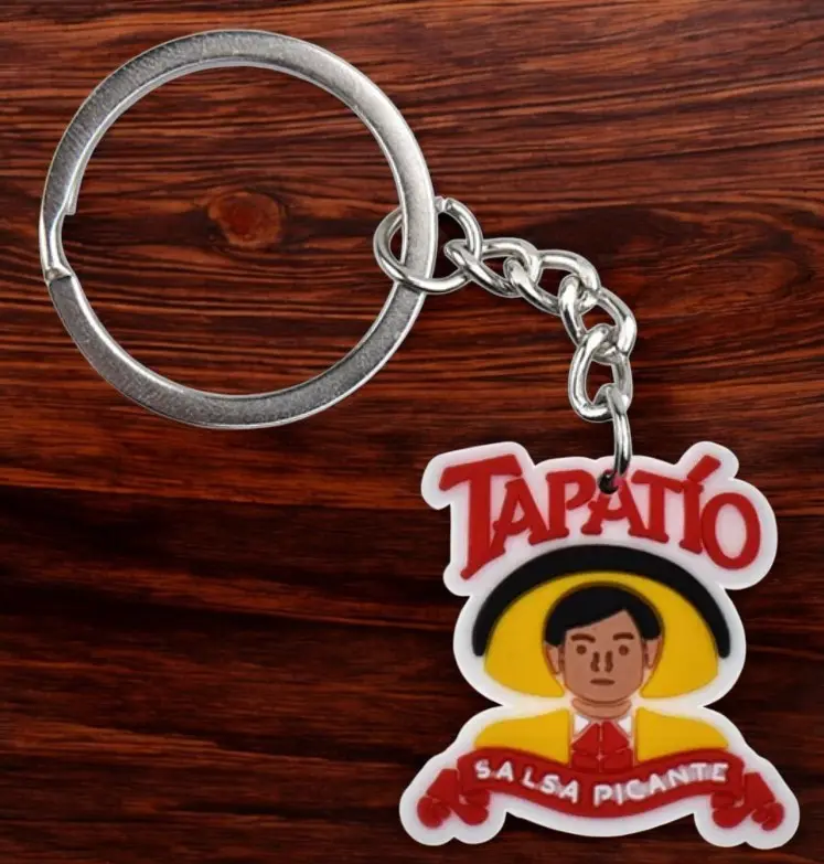 Mexican Hot Sauce Keychain- Mexican Shoe Charm - Fashionable Shoe Decoration for Clogs - Birthday Gift - Keychain