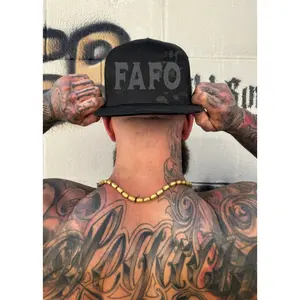 FAFO GREY BLACK CAMO HAT