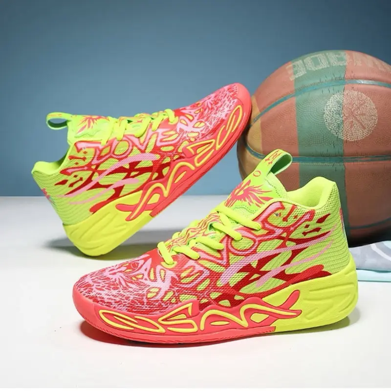 Basketball Shoes for Womens Colorful Volleyball Fashion High Top Breathable Lightweight Grip Indoor Outdoor Sport Sneakers