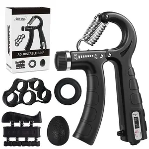 Adjustable resistance trainer supports forearm muscle training,  Includes grip strengthener, finger exerciser and massage tool for full hand care. Compact and durable, suitable for home workout and office use. Unique and useful  for boyfriend,