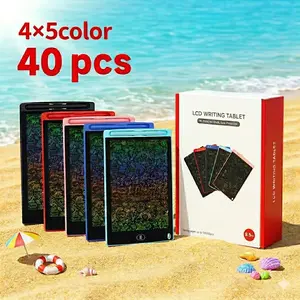 40-Pack 8.5 in LCD Digital Writing Tablets, Compact Reusable Doodle Boards for Kids Aged 3-8, Bulk Interactive Learning & Classroom Teaching Tools, Digital Writing Tablet