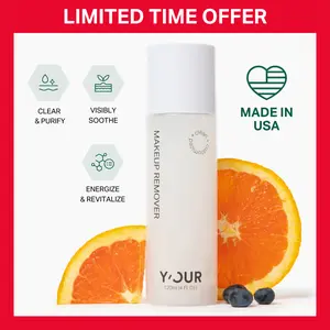Daily Soothing Micellar Makeup Remover by Y’OUR - with Green Tea, Pomegranate, Coffee Arabica & Aloe Vera - Balances Sebum, Prevents Acne, Gentle & Effective, Valentine's Gift for Women