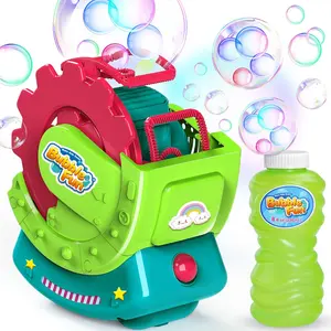 Bubble Machine for Toddlers Kids, Blower With 8oz Solution, Make Extra Large & Bubbles in Bubble, Maker Toy for Indoor Outdoor Birthday Party Multifunctional Bubble Making Machine
