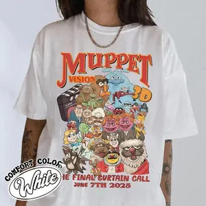 The Muppet Vision 3D The Final Curtain Call Retro T-shirt All Size