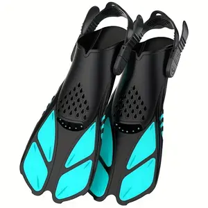 Adjustable Diving Swimming Fins, 1 Pair Open-heel Diving & Swimming Fins for Adults, Unisex Short-distance Use Swimming Fins, Diving Gear, Sport