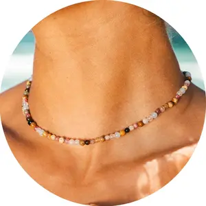 Lotus & Luna - Peace + Happiness 4mm Healing Necklace (Add-On)