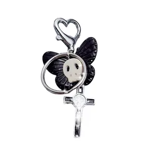 Butterfly Keyring Unique Cross Backpack Pendant Friend Car