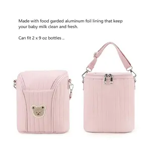 Portable Insulated Storage Bag, Multifunctional Diaper Bag, Breastmilk Nursing Pouch, Baby Bottle Organizer, Mommy Bag, Milk Pump Holder, Essential Maternity Accessory