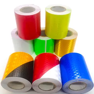 High Visibility Reflective Tape 8-Color Waterproof Self-Adhesive Safety Stickers for Outdoor Night Visibility Trailers Vehicles 5x300cm Automotive Car Accessories Decal