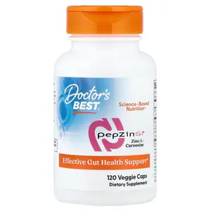 Doctor's Best PepZin GI®, Zinc-L-Carnosine, 120 Veggie Caps