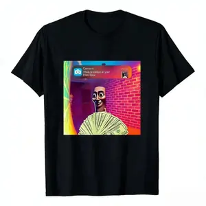 Premium Cotton TShirt Featuring Humorous Tung Tung Tung Sahur Motion Meme Design