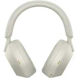 Sony WH-1000XM5 Bluetooth Wireless Noise Canceling Audio Headphones with 4 Beamforming Microphones and 30-hour Battery Life, Silver Headset Charging