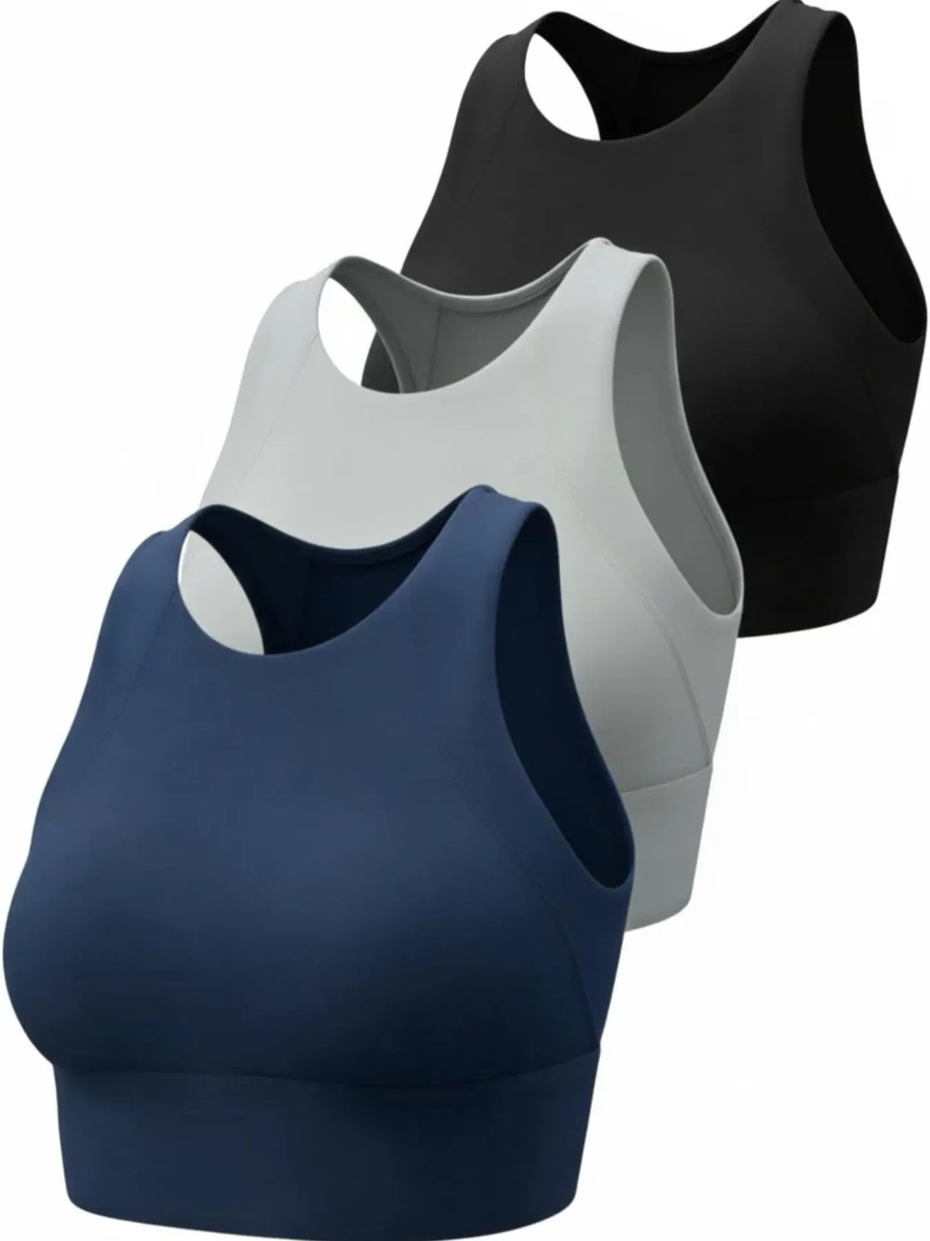 Single piece, multi-pack women's beauty back sports underwear, spring and summer wear, shock-proof high-intensity running fitness yoga vest, can be worn outside, available in multiple colors, Stretch sports bra