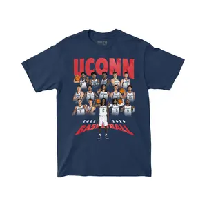 UConn Basketball Team Shirt, College Basketball Fan Graphic Tee, Huskies Supporter Shirt for Basketball Fans, Gift for UConn Fans