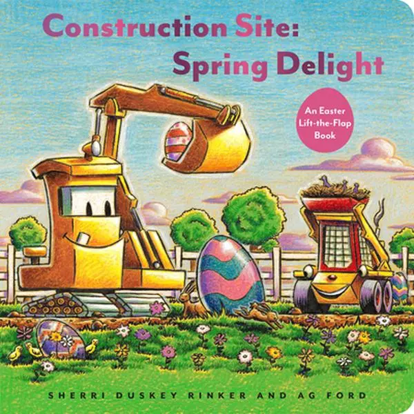 USED Book - Construction Site Spring Delight: An Easter Lift-The-Flap Book by Rinker, Sherri Duskey (Hardcover) - english