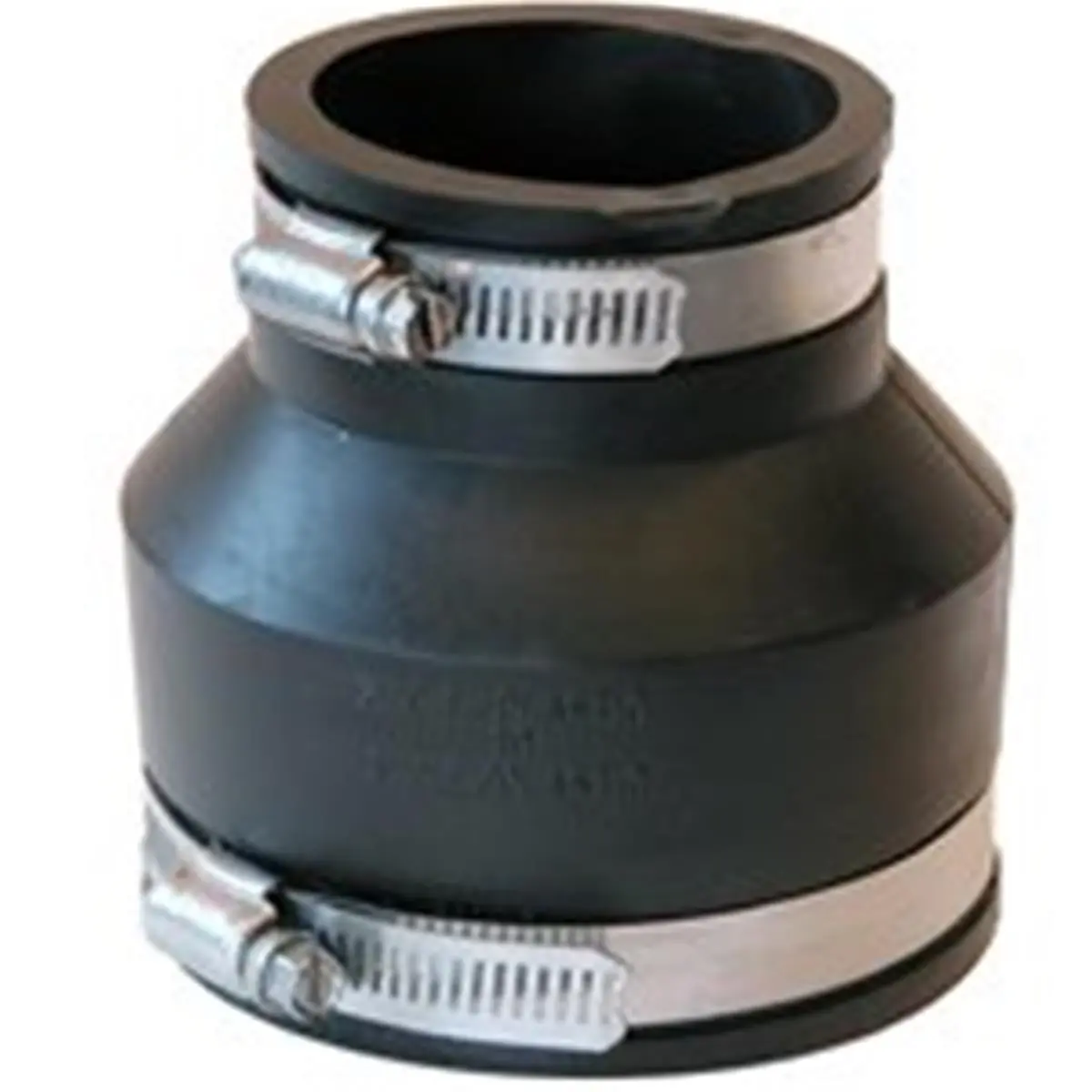 212 MAIN Stainless Steel Flexible Coupling - Series 1056, Size 3x2" Pipe Connections, Plain Ends Fit, Clamps for Cast Iron/Plastic Pipes