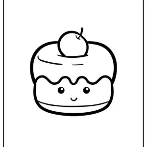 cupcake coloring sheet for kids