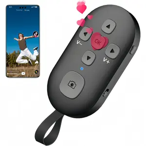 Bluetooth TikTok Remote Control, Wireless Scrolling Ring & Kindle App Page Turner, Camera Selfie Shutter Clicker Compatible with iPhone iOS & Android