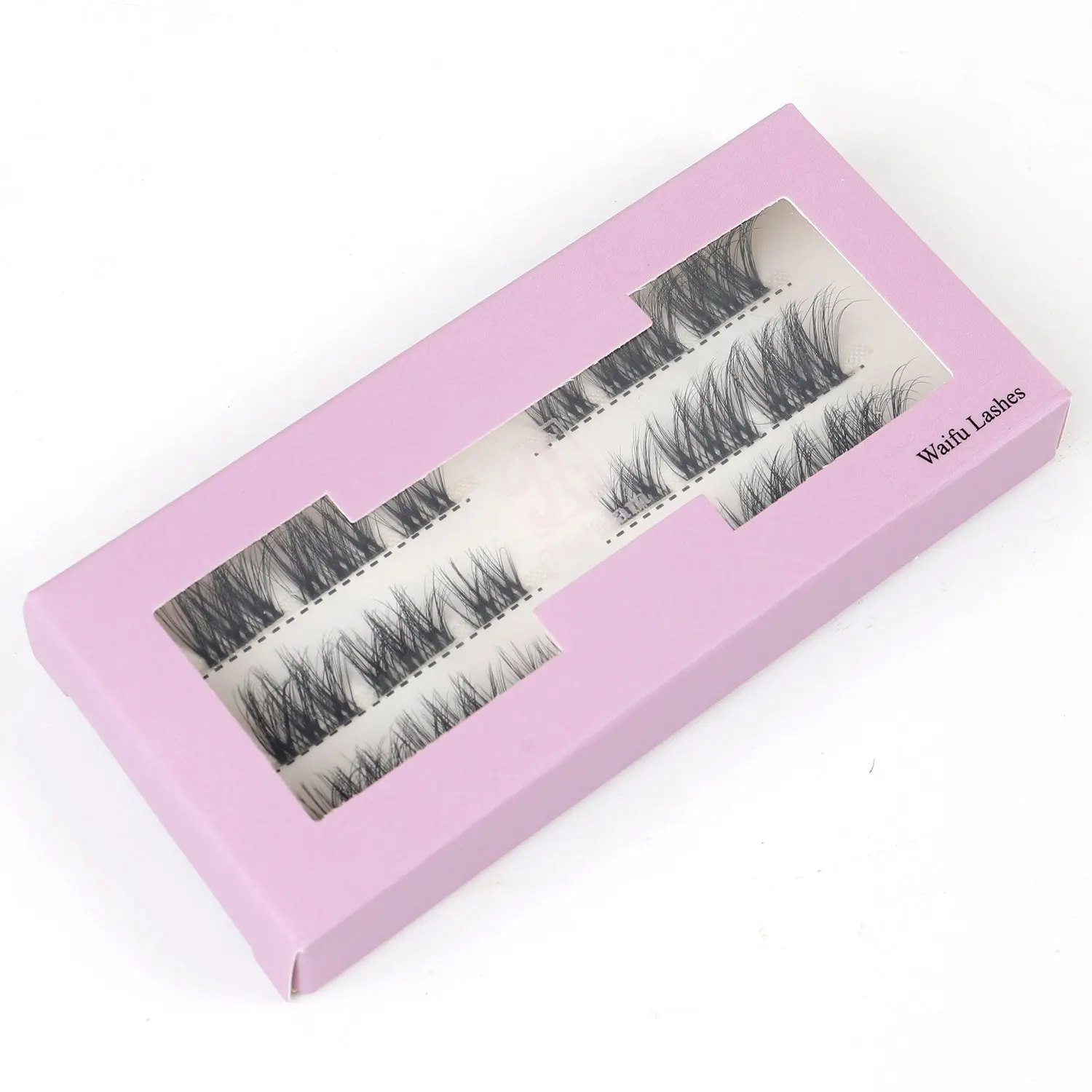Pixel Glam Waifu Anime Eyelash Clusters Set - 08-12mm Playful Curl Doll Lashes, Durable Non-Toxic Synthetic Fiber Faux Mink, Soft Fluffy Design for Makeup Styling & Lash Extension Everyday Wear