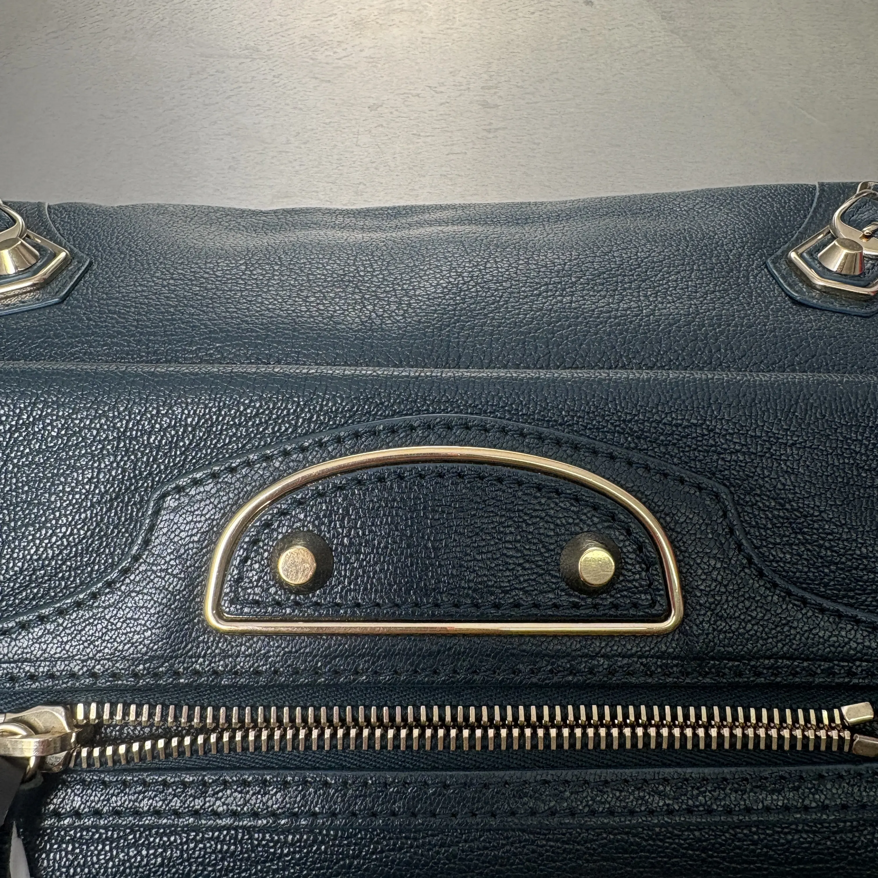 Pre-owned Goatskin Clutches & Wristlets Balenciaga London Blue Pouch/Clutch