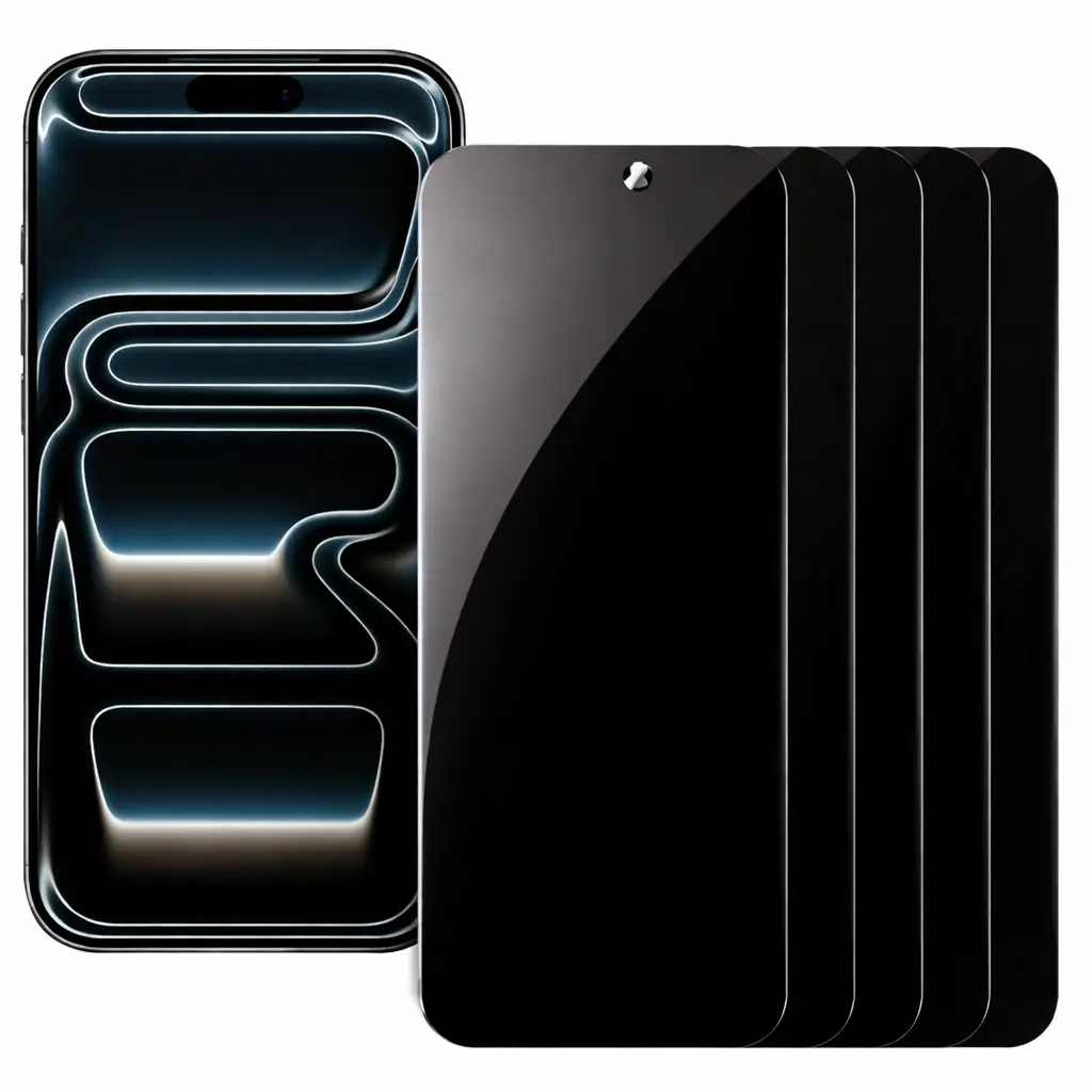 360 Privacy and clear Transparent Screen Protector 4 pack for iPhone 17 Pro Max/iphone 17/iphone 17 pro/ iphone 17 air | Full Coverage Tempered Glass | Anti-Spy, Scratch-Resistant, Bubble-Free, High Transparency