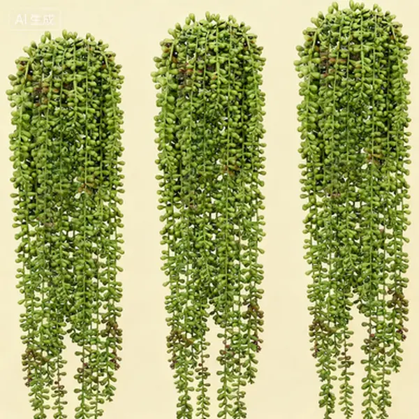 Artificial Hanging Succulents Plants 3 Pcs String of Pearls Plant Simulation Greenery for Home Garden Decor Indoor Outdoor Hanging Decor Fake Plants Without Pots Real Touch Foliage