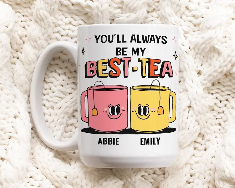 Best Friend Mug, Bestie Ceramic Cup Personalized, Best Friend Friendship mug, Friends Mug