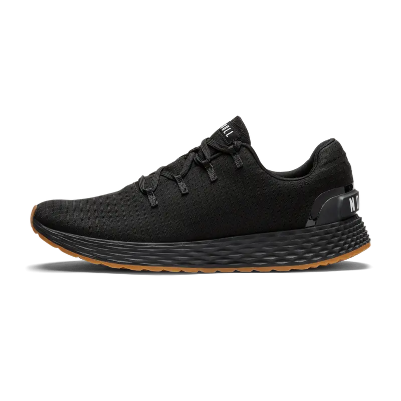 NOBULL Men's Allday Ripstop Shoe in Black Gum - Athletic Everyday Sneaker, Comfortable Walking Shoe, Versatile Trainer