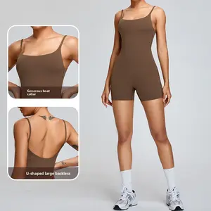 Naked yoga onesie women's high-intensity dance onesie fitness suit tight sports onesie bra rare collection sweatsuit tracksuit wear yoga gym