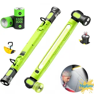 Under Hood Work Light Bar, 3000LM LED Magnetic Light Bar with Hooks, 5200mAh Cordless Rechargeable Hood Light for Mechanic/Car Repairing/Garage