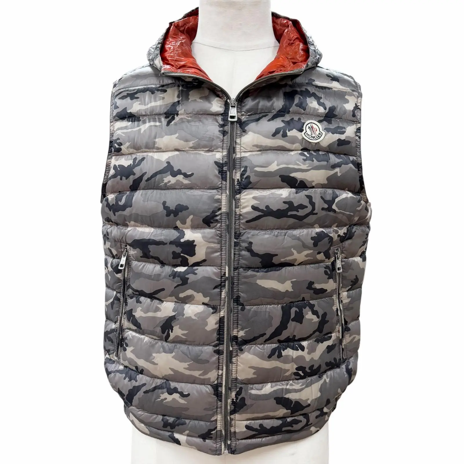 Pre-owned MONCLER Nylon Small Leather Goods Patrick Down Vest