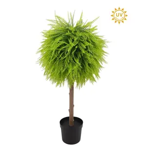 38" Bead Grass Topiary Tree, UV Protected